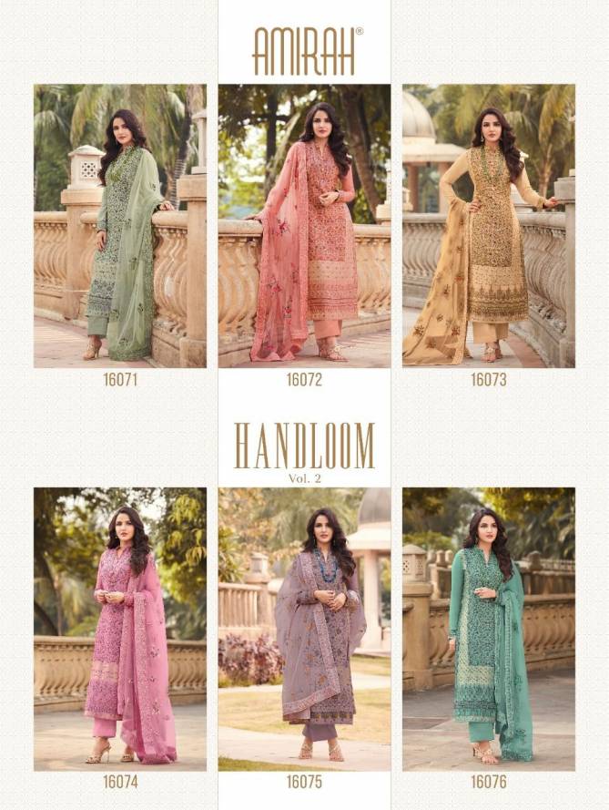 Amirah Handaloom 2 Heavy Festive Wear Wholesale Readymade Suits